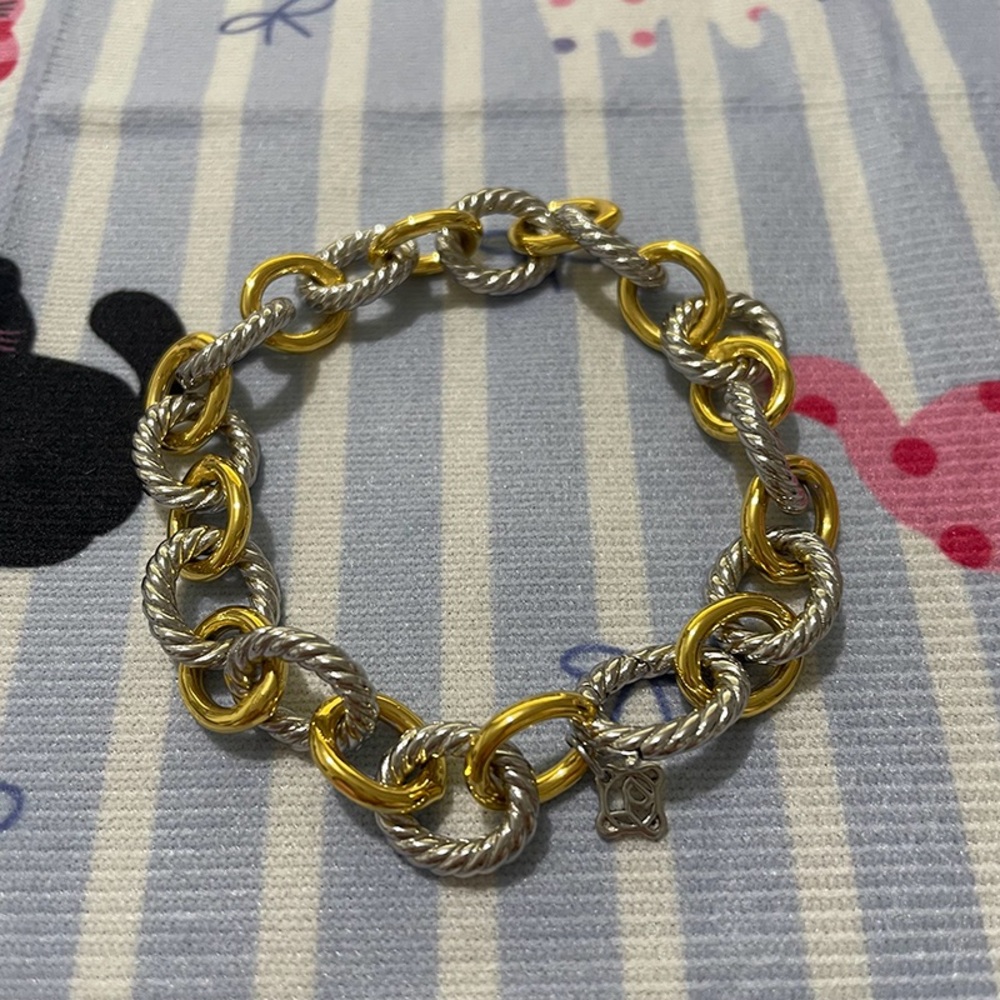 David Yurman Gold And Silver Bracelet